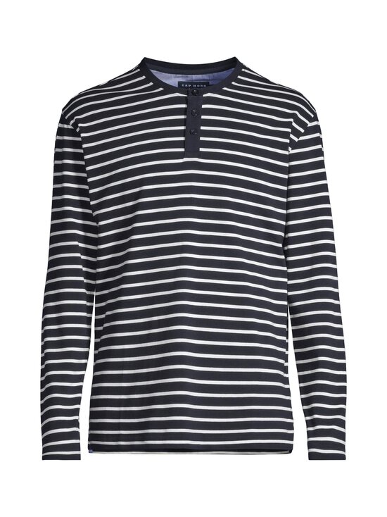 Cap Horn - Tomas Stripe Henley -trikoopaita - NAVY/WHITE STRIPE | Stockmann - photo 1