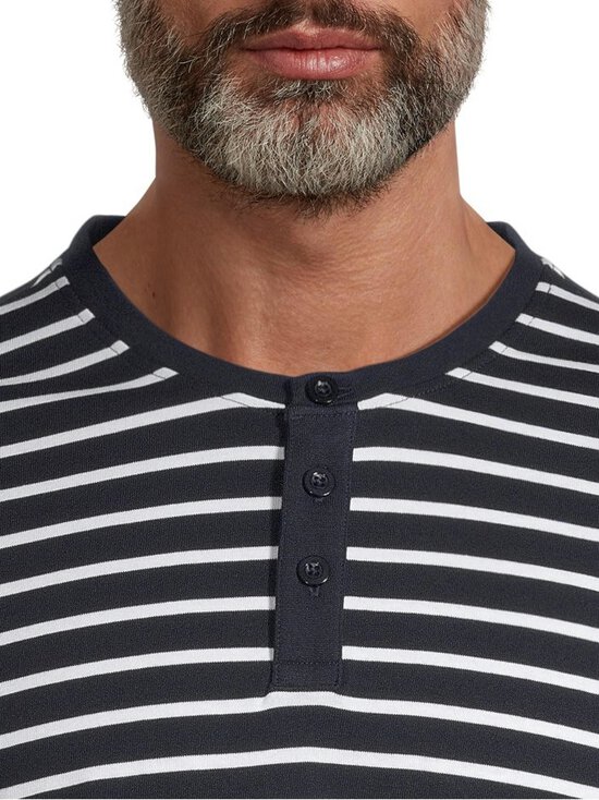Cap Horn - Tomas Stripe Henley -trikoopaita - NAVY/WHITE STRIPE | Stockmann - photo 4