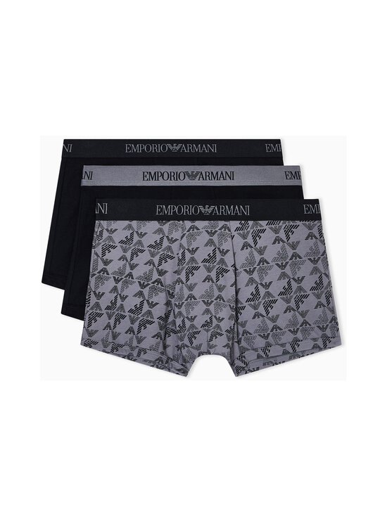 Emporio Armani - Bokserialushousut 3-pack - MC200 BLK/SHADE-BLK/BLK | Stockmann - photo 4