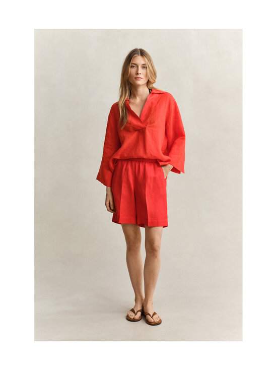 GANT - Pull On -pellavasekoiteshortsit - 679 PERFECT RED | Stockmann - photo 2