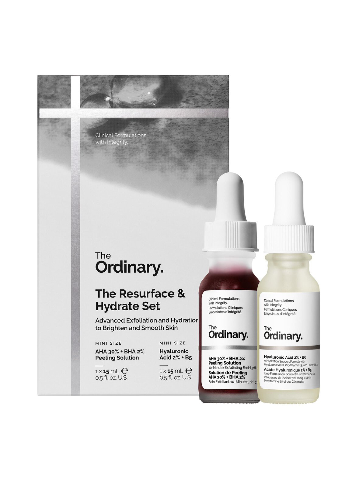 The Resurface & Hydrate Duo -ihonhoitopakkaus, 15+15 ml
