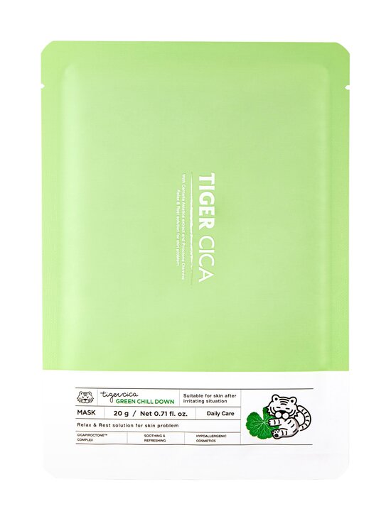 Cica Green Chill Down sheet mask -kasvonaamio