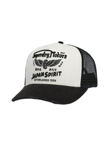 Superdry - Mesh Trucker -lippalakki - 7RY WASHED BLACK/ECRU | Stockmann