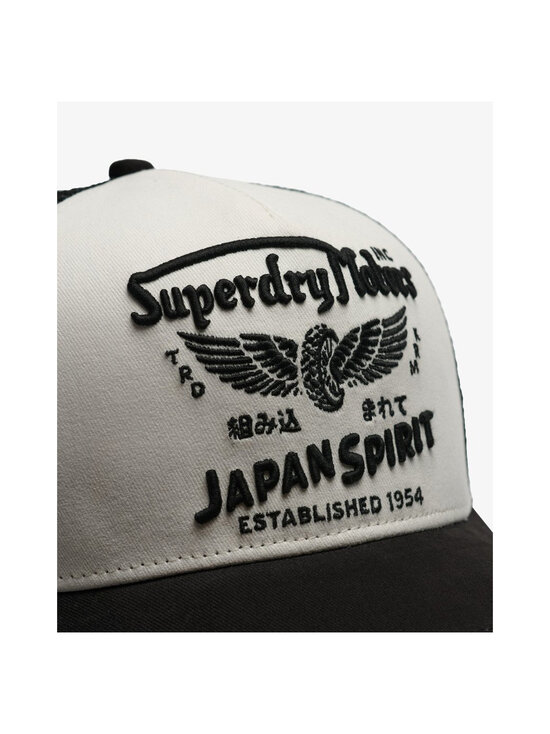 Superdry - Mesh Trucker -lippalakki - 7RY WASHED BLACK/ECRU | Stockmann - photo 3