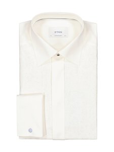 Eton - Contemporary Fit Lurex Paisley -kauluspaita - 02 WHITE | Stockmann