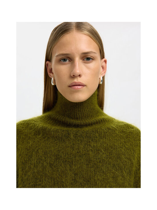 Selected - SlfMira High Neck -neule - AVOCADO DETAIL:BLACK CORE | Stockmann - photo 4