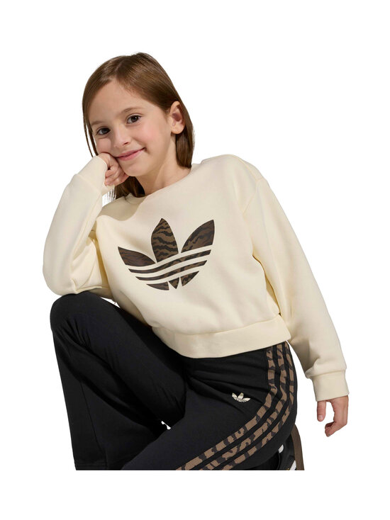 adidas Originals - Boxy Crew -collegepaita ja housut - KD5814 CREWHT/NBROWN | Stockmann - photo 8