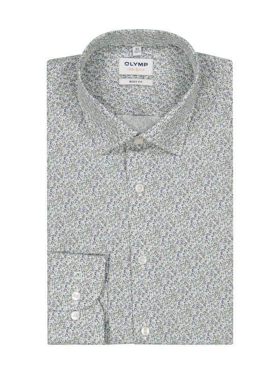 Olymp - Body Fit Small Flower Print krekls ar apkakli - 40 HELLGRÜN | Stockmann - photo 1