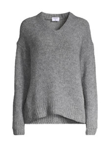 Filippa K - Hairy Alpaca V-Neck -neulepaita - GREY MELANGE | Stockmann