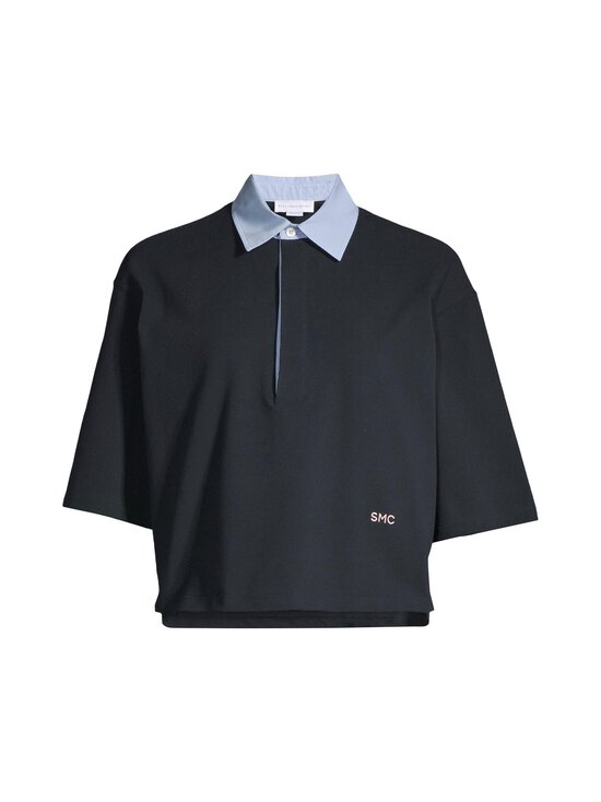 Stella McCartney - Piquet Polo Cropped t-paita - 4000 NAVY | Stockmann - photo 1