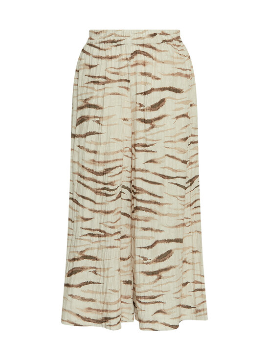 MSCH Copenhagen - MSCHTania High Waist -nilkkapituiset housut - OATMEAL ZEBRA | Stockmann - photo 1