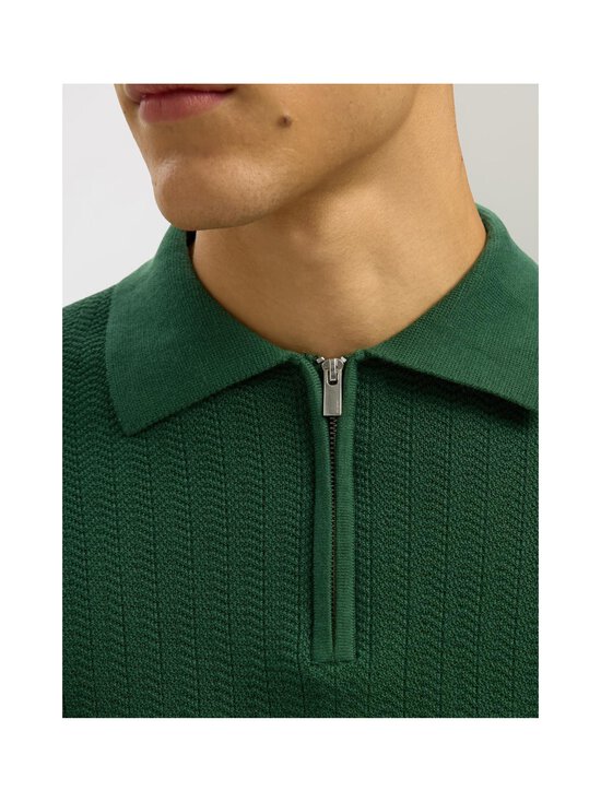 Selected - Kootud polosärk SlhCran Structure - DARK GREEN | Stockmann - photo 6