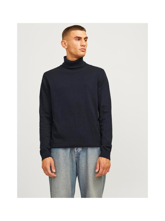Jack & Jones - JjeBasic kokvilnas rullapkakles džemperis - NAVY BLAZER | Stockmann - photo 4