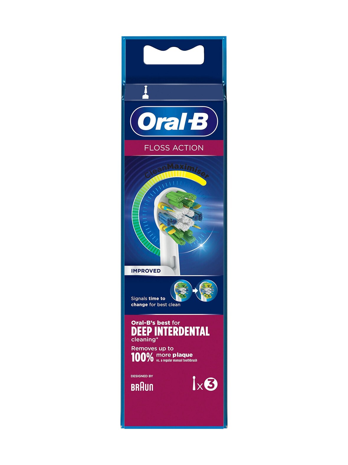 Oral-B Flossaction cleanmaximiser -vaihtoharjat 3-pack