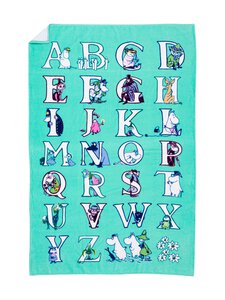 Moomin Arabia - Aakkoset-kylpypyyhe 95 x 150 cm - MULTICOLOR | Stockmann