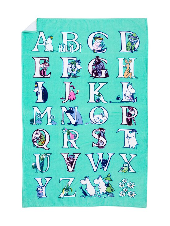 Moomin Arabia - Aakkoset-kylpypyyhe 95 x 150 cm - MULTICOLOR | Stockmann - photo 1