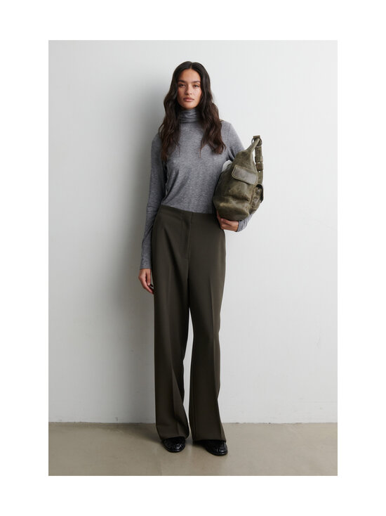 SECOND FEMALE - Fique Classic -housut - 8004 BLACK OLIVE | Stockmann - photo 3