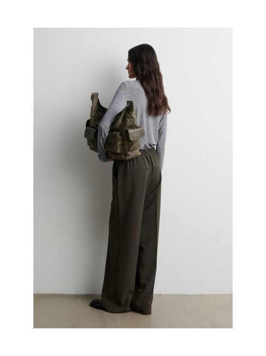SECOND FEMALE - Fique Classic -housut - 8004 BLACK OLIVE | Stockmann - photo 4
