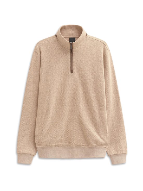 Half zip cotton -collegepaita