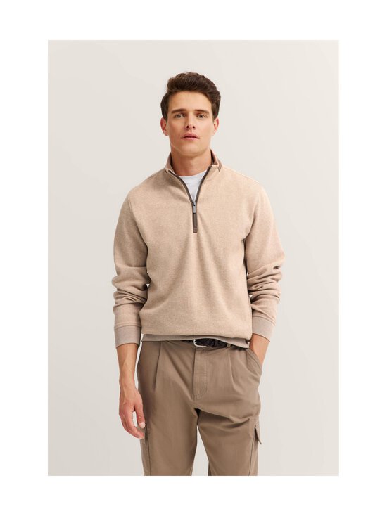 Bugatti - Half zip cotton -collegepaita - 040BEIGE | Stockmann - photo 2