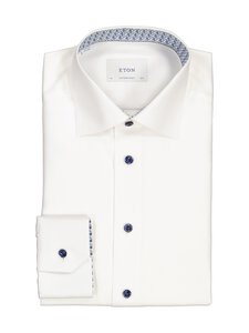 Eton - Triiksärk Contemporary Fit Geometric Effect Textured - 00 WHITE | Stockmann