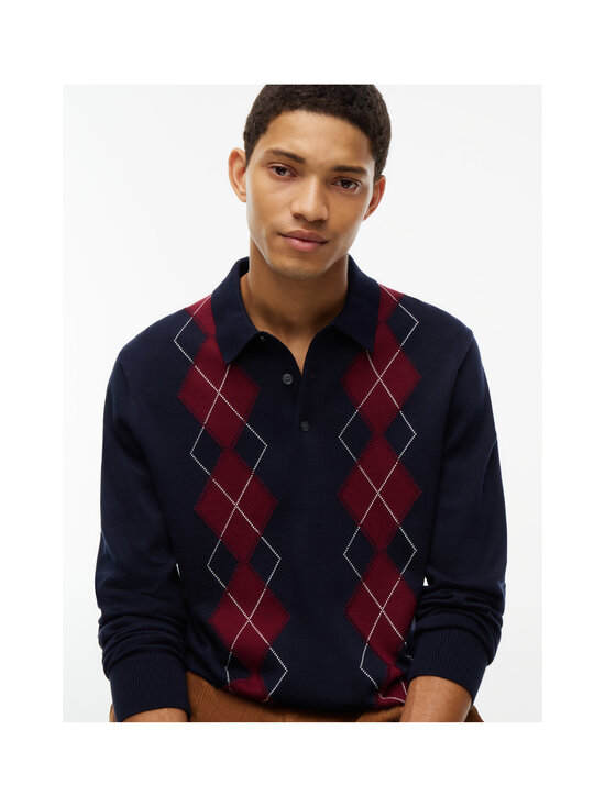 Tommy Hilfiger - Polosärk Placed Argyle - DW5 NAVY BLUE | Stockmann - photo 5