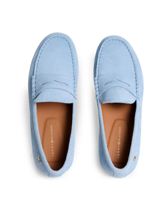 Tommy Hilfiger - Flag Soft Driver zamšādas mokasīni - C1O BREEZY BLUE | Stockmann - photo 4