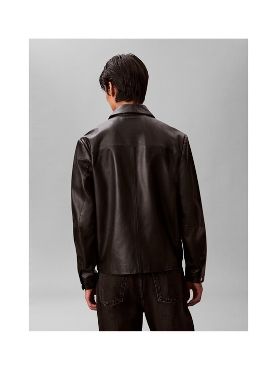 Calvin Klein Menswear - Vetoketjullinen nahkatakki - UB1 BLACK | Stockmann - photo 3