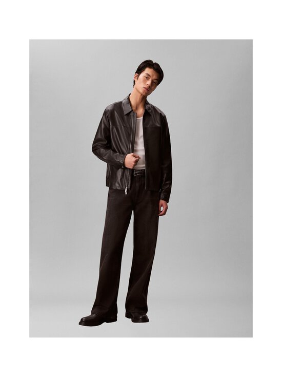 Calvin Klein Menswear - Vetoketjullinen nahkatakki - UB1 BLACK | Stockmann - photo 6