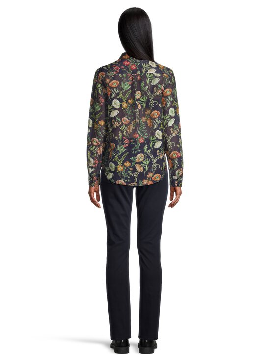 GANT - Kukkakuvioitu puuvillasilkkipaita - 433 EVENING BLUE | Stockmann - photo 3