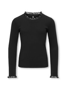 KIDS ONLY - Trikotaažsärk KogLeslie Lace - BLACK | Stockmann