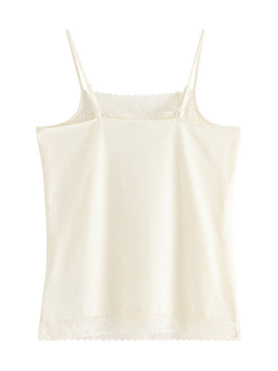 Lindex - Mežģīņu apmales tops - 300 WHITE | Stockmann - photo 2