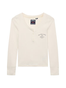 Superdry - Athletic Button Down -trikoopaita - 8ML DESERT BONE OFF WHITE | Stockmann