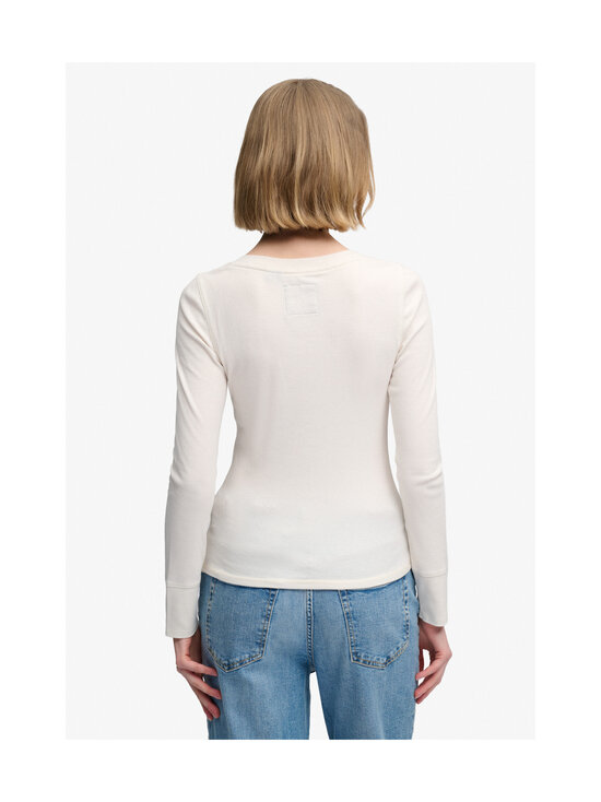 Superdry - Athletic Button Down -trikoopaita - 8ML DESERT BONE OFF WHITE | Stockmann - photo 3