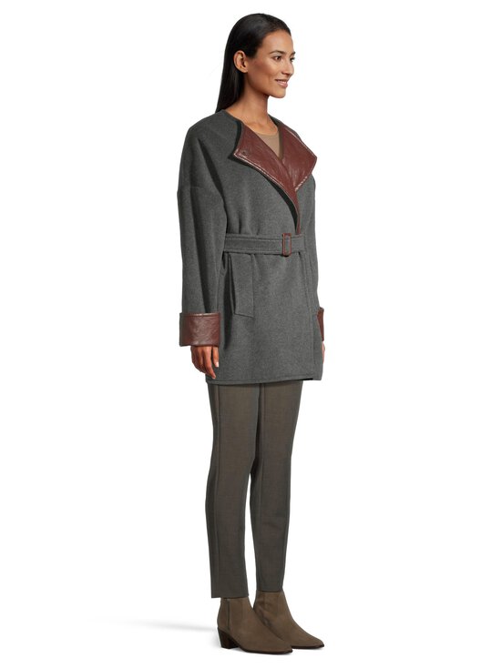Marella - Creta-villakangastakki - 002 MELANGE GREY - photo 4 Marella - Creta-villakangastakki - 002 MELANGE GREY | Stockmann - photo 4