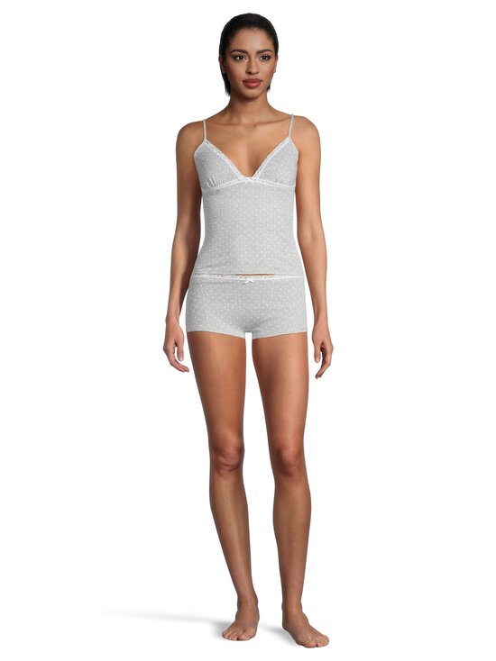 SKIMS - Pesukomplekt Pointelle Lace Cami And Boyshort Set - LIGHT HEATHER GREY PIN DOT | Stockmann - photo 3