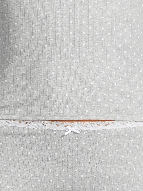SKIMS - Pesukomplekt Pointelle Lace Cami And Boyshort Set - LIGHT HEATHER GREY PIN DOT | Stockmann - photo 6