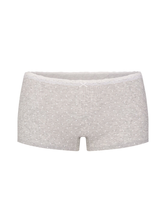 SKIMS - Pesukomplekt Pointelle Lace Cami And Boyshort Set - LIGHT HEATHER GREY PIN DOT | Stockmann - photo 3