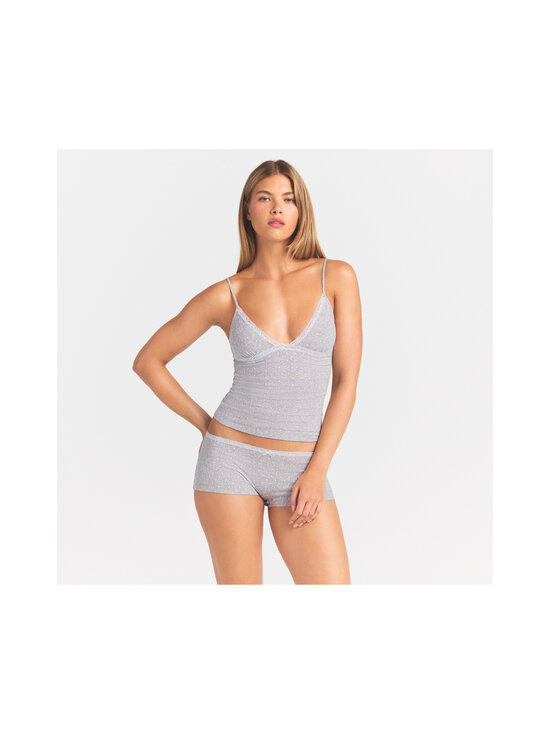 SKIMS - Pesukomplekt Pointelle Lace Cami And Boyshort Set - LIGHT HEATHER GREY PIN DOT | Stockmann - photo 5