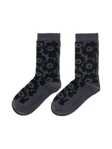 Marimekko - Linjaus Unikko -sukat - 990 DARK GREY, BLACK | Stockmann