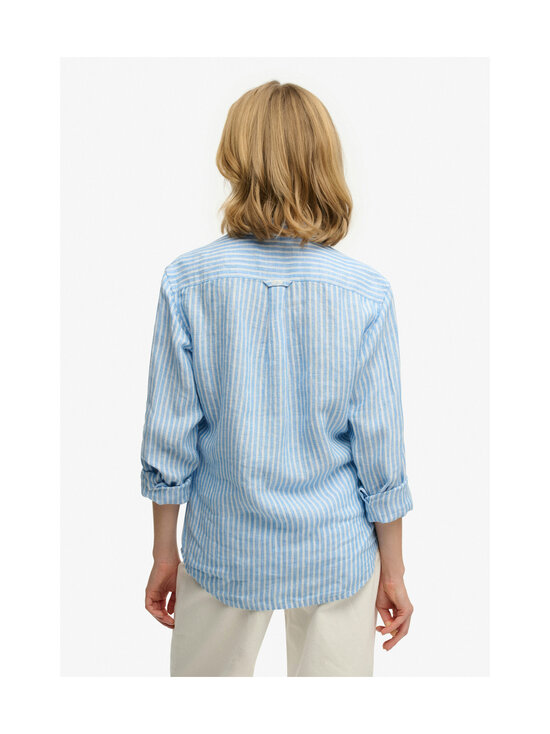 Superdry - Premium Linen Slim -paita - J9E CLASSIC BLUE STRIPE | Stockmann - photo 5