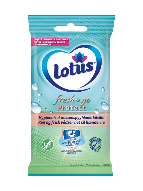 FRESH TO GO PROTECT FRESHEN-UP TOWEL 10 PCS -kosteuspyyhkeet käsille