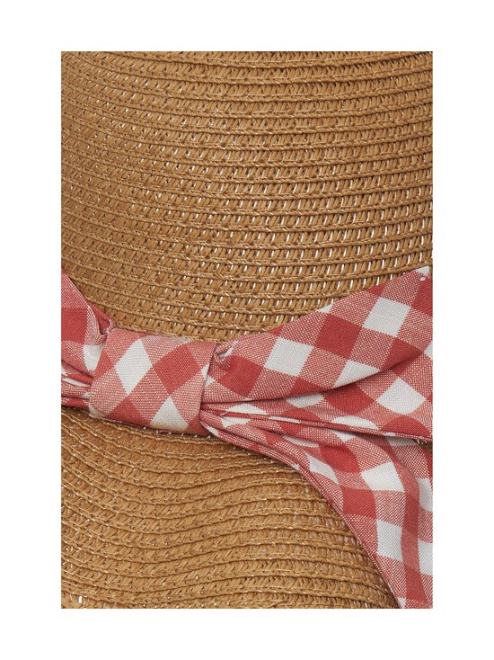 Rockahula - Gingham Bow Scalloped Straw -hattu - NEUTRAL | Stockmann - photo 3
