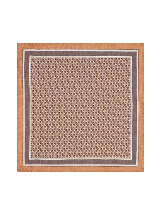 Stockholm Kravatt - Siidist taskurätik Small Print - 3 ORANGE | Stockmann - photo 1