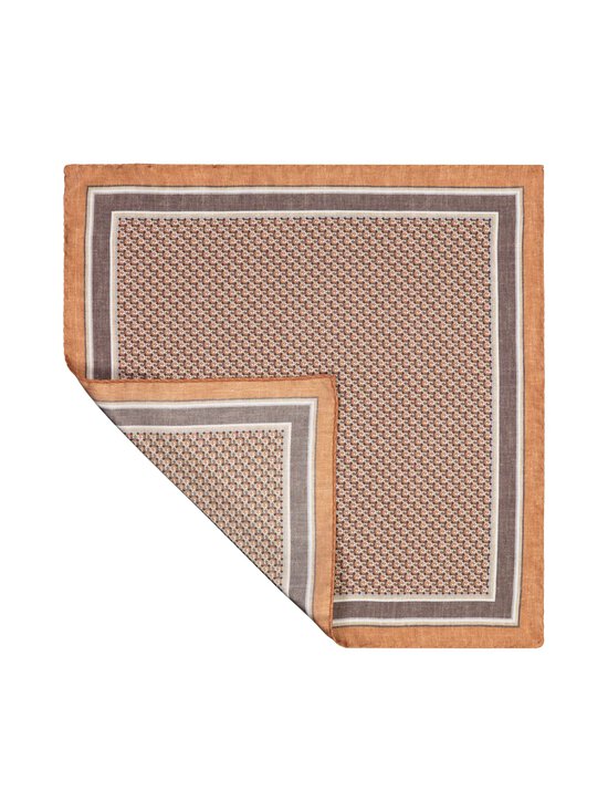 Stockholm Kravatt - Siidist taskurätik Small Print - 3 ORANGE | Stockmann - photo 2