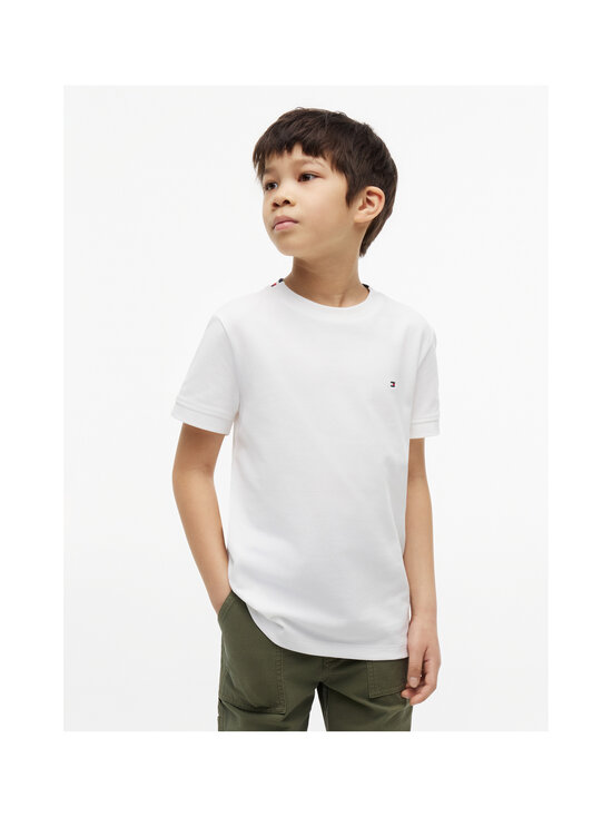 Tommy Hilfiger - T-särk Tape Detail Pique - YBR WHITE | Stockmann - photo 2