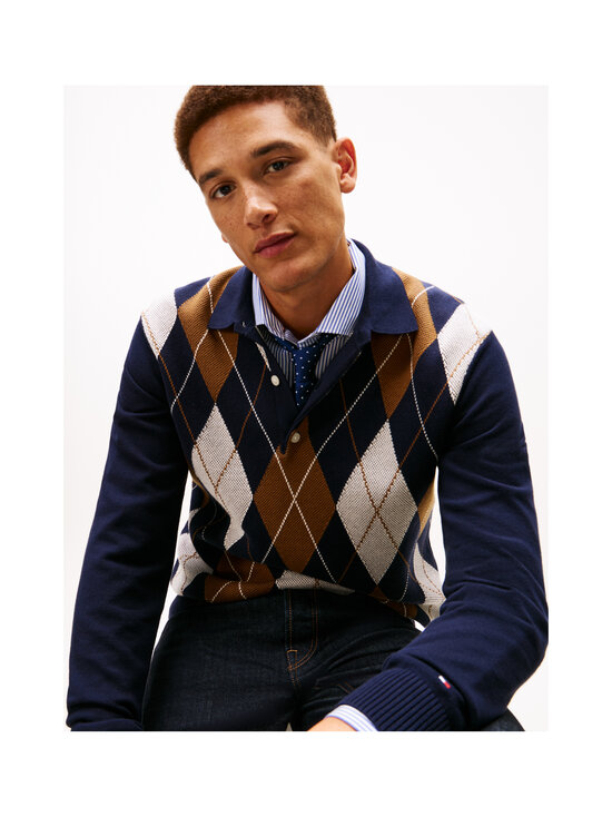 Tommy Hilfiger - Argyle Rugby -paita - DW5 DESERT SKY | Stockmann - photo 5