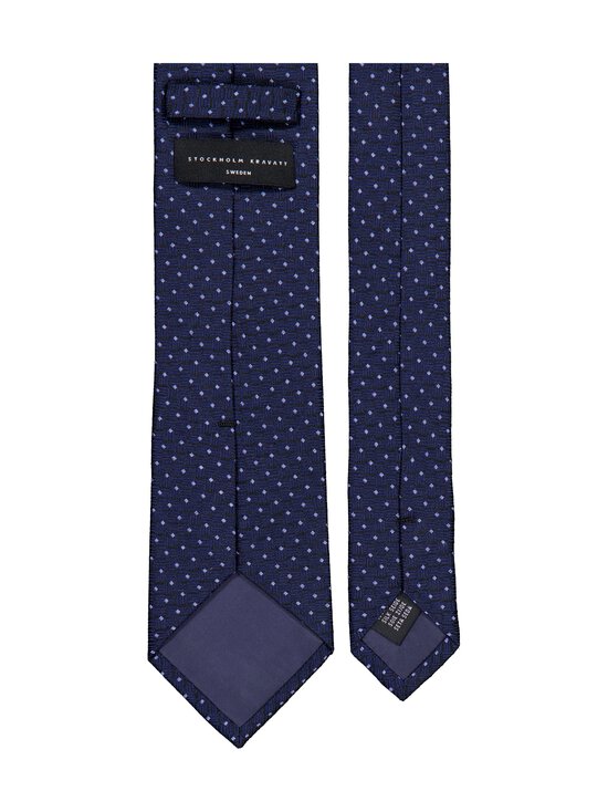 Stockholm Kravatt - Dot Check-silkkisolmio - 21 BLUE | Stockmann - photo 2