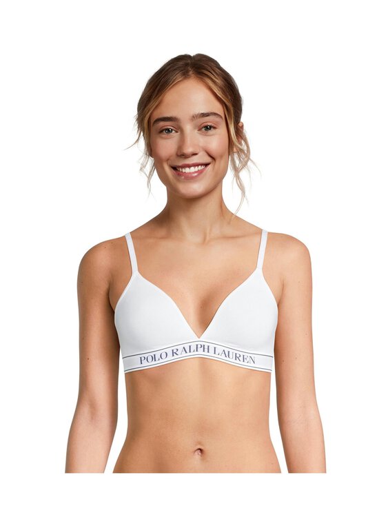 Polo Ralph Lauren - Polo Essentials Triangle Bralette -rintaliivit - 192 WHITE CLOUD | Stockmann - photo 2