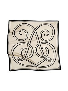 lescarf - Siidisall Monogram Large - SAND &AMP; BLACK | Stockmann